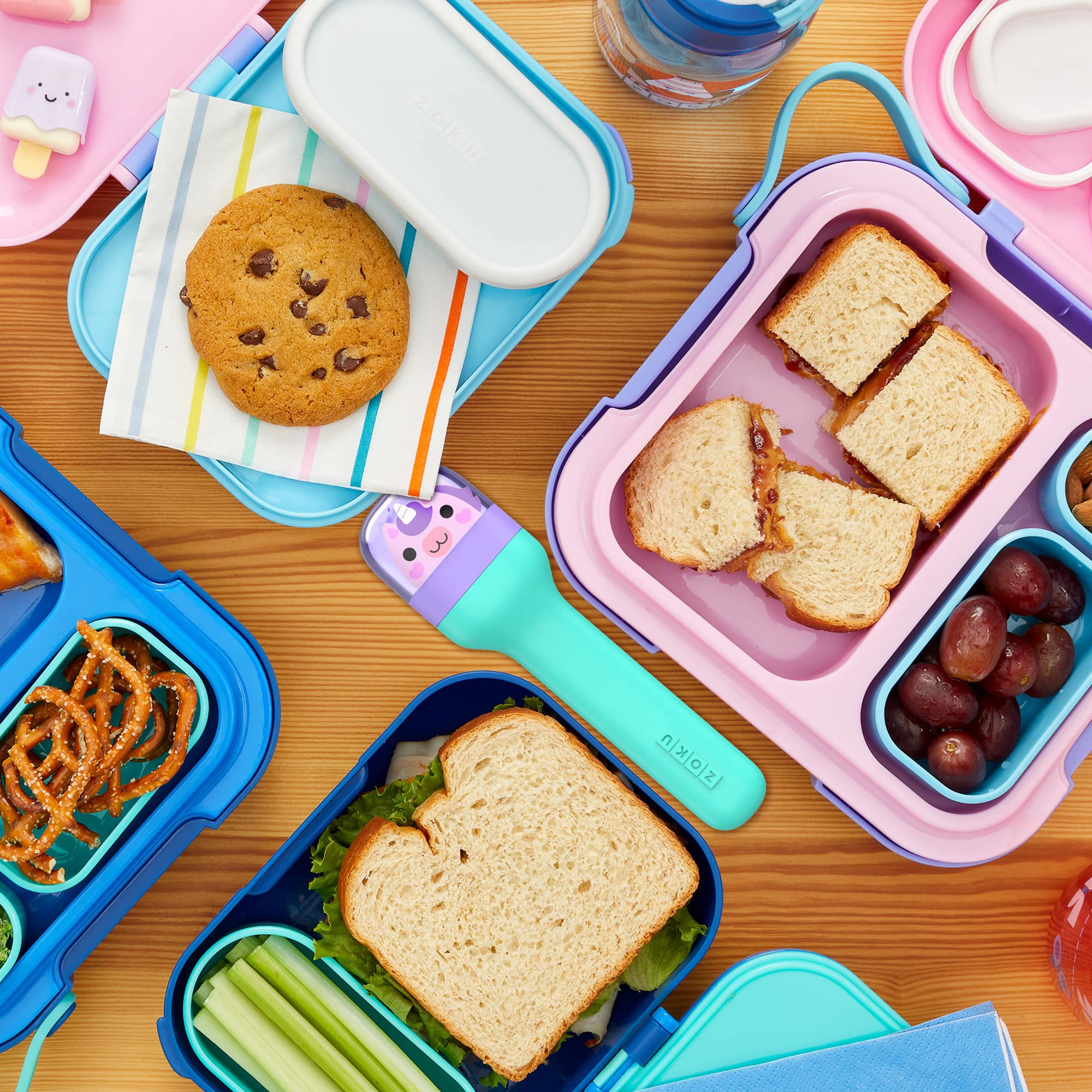 Amazon.com | ZOKU Kids Pocket Utensil Set, Unicorn - Stainless